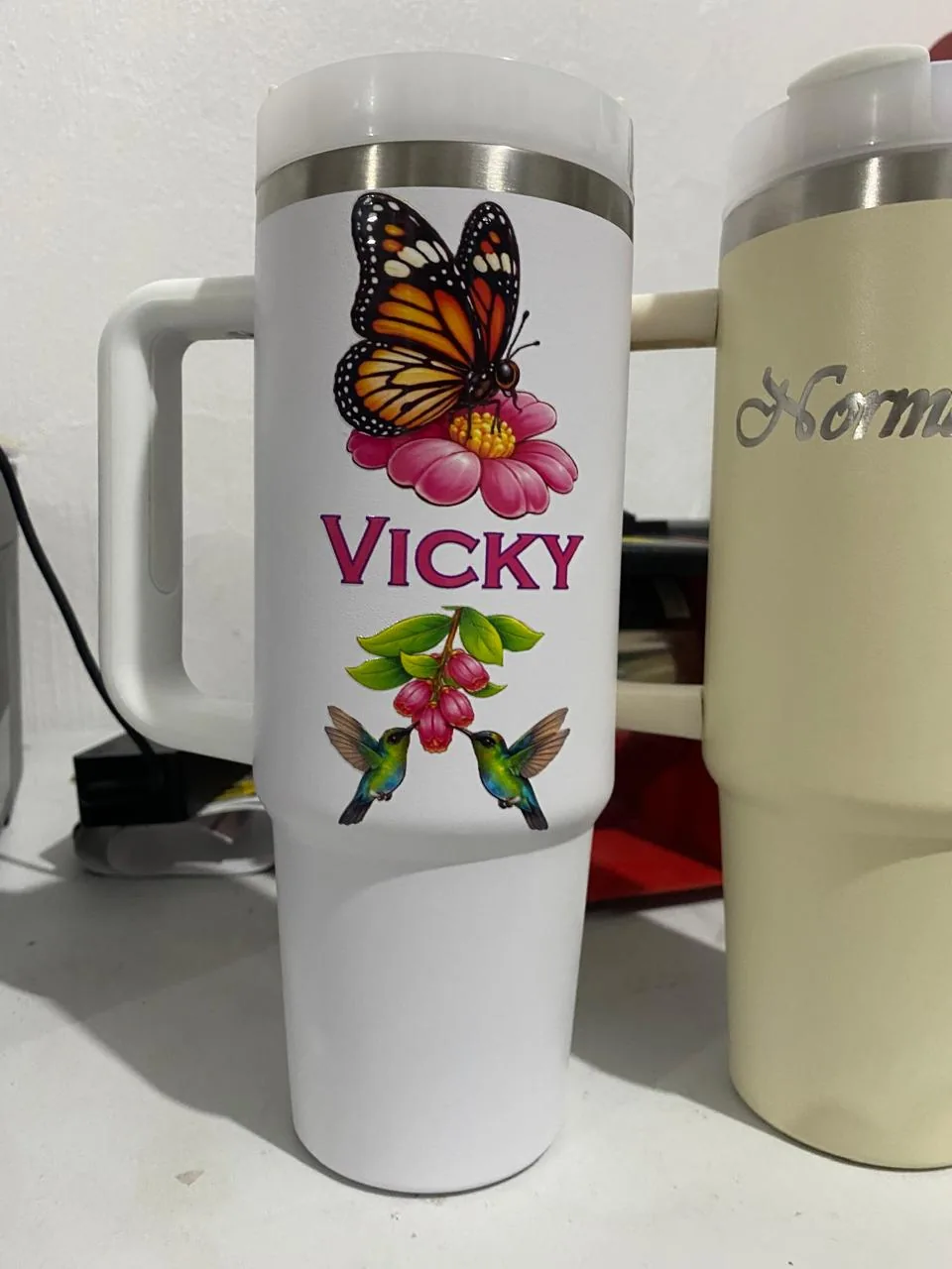 Termo tipo Stanley 40 oz personalizado por JV Sublime
