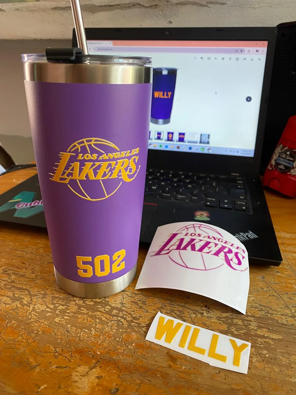 Termo tipo YETI 20 oz personalizado por JV Sublime